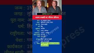 अरुण बख्शी का जीवन परिचय shortsfeed shorts arunbakshi biography [upl. by Heisser366]