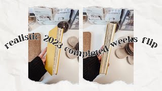 ✦ realistic 2023 completed weeks flip ✦ [upl. by Assedo]