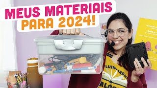 Meus Materiais para 2024 [upl. by Mell]