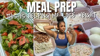 MEAL PREP FOR WEIGHT LOSS This is actually helping me lose weight High protein [upl. by Peppi]