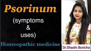 Psorinum homeopathic medicinesymptoms amp uses [upl. by Namdor899]