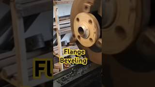 2quot Flange Beveling intresting lathemachine job technology amazing video [upl. by Iroc]