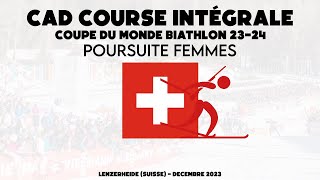 Biathlon  Poursuite Femmes  Lenzerheide Suisse  Coupe du Monde 2324  Replay CAD 16122023 [upl. by Miranda]