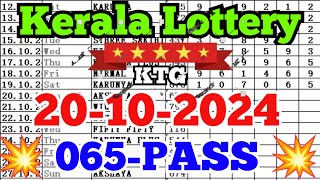 Kerala lottery guessing  20102024  Kerala lottery result [upl. by Hteazile]