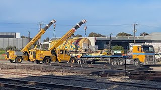 Aurizon Rail Grinder MMY034 Hauled Away For Scrap From Keswick [upl. by Ralleigh]