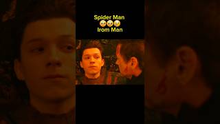 iron man and spider man tearful scene 😢🥹 shorts viralshorts trendingshorts ₹ironman spiderman [upl. by Voe954]