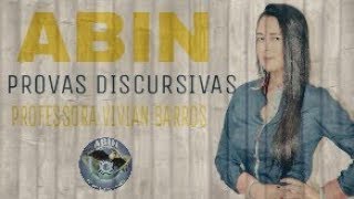 Provas Discursivas ABIN [upl. by Eniluqcaj]