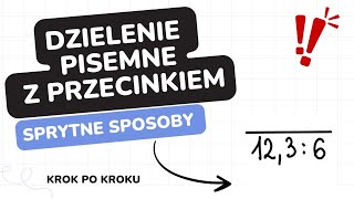 Dzielenie pisemne ułamków dziesiętnych krok po korku od zera 😍❤️ [upl. by Brown847]