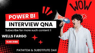 Power bi scenario based interview QnA  Using PATHITEM amp SUBSTITUTE DAX [upl. by Corine]