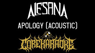 Alesana  Apology Acoustic Karaoke Instrumental [upl. by Bertilla422]