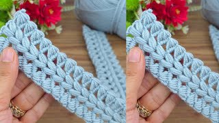 Muy Hermosa   Super Easy Tunisian Crochet bag handle  for beginners crochet knitting [upl. by Ashbaugh]