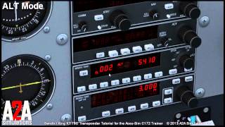 A2A C172 Avioncs Tutorials Transponder [upl. by Penrod]