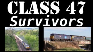 Class 47 Survivors ROG LSL and West Coast Railways 20182019 [upl. by Semajwerdna]