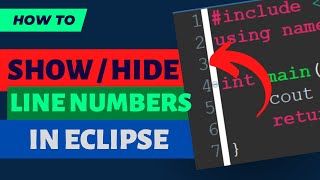 Show line numbers in Eclipse  Tech Support Whale [upl. by Schmitt976]