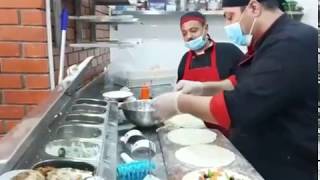 Zaatar amp Cheese Manakish  Arabic Pizza  Saudi Arabia [upl. by Ahcropal26]