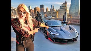 Driving the 4 million Lamborghini Centenario in NYC [upl. by Tahpos]