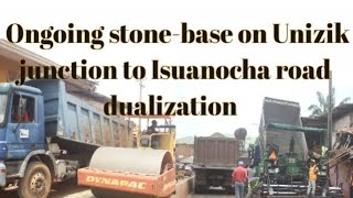 Ongoing Stonebase on Unizik junction to Isuanocha road dualization [upl. by Acenahs]