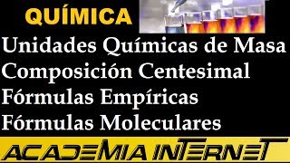 Unidades Químicas de Masa Composición Centesimal Fórmulas Químicas [upl. by Ahsait]