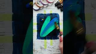 Painting with Brushes and Tapes tape brush paint viral tiktok fun [upl. by Etteniotnna]