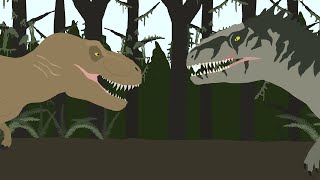 T Rex vs Giganotosaurus  Jurassic World Dominion Epic Fight [upl. by Suiraj]