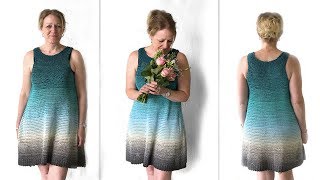 Simple Collar Dress  free crochet pattern [upl. by Dwan]