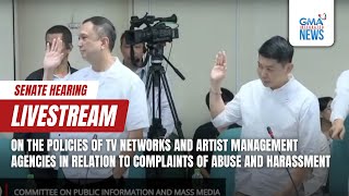 GMA Integrated News Live PART 1 Senate hearing on the policies of TV networks and artist [upl. by Jojo]