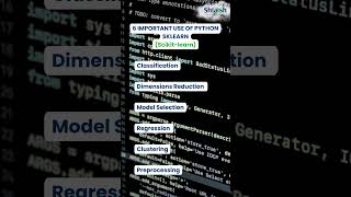 6 IMPORTANT USE OF PYTHON SKLEARN Scikit learn  Python Data Science [upl. by Cuthbertson]