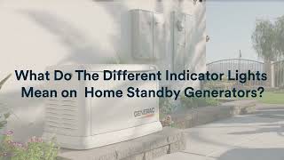 Generac Support Decoding LED Indicator Lights on a Generator [upl. by Ahsatsan]