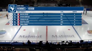 Shorttrack 🏆 Finale du championnat de France Elite Synerglace 1000m  Hommes [upl. by Adlemi]