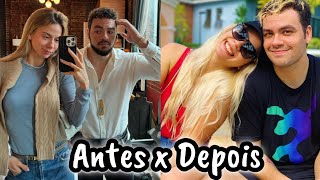 Antes x Depois do casal Luccas Neto e Jessi [upl. by Nonnahs]