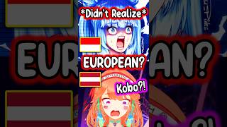 Kobo Didnt Realize Kiara Is European hololive hololiveenglish vtuber [upl. by Akimed738]