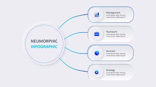 How To Create Animated Neumorphic Infographic PowerPoint Slide [upl. by Annayt150]