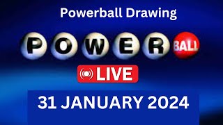 Powerball drawing live Results 31 January 2024  powerball drawing live today [upl. by Anauqaj]