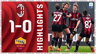 Highlights  AC Milan 10 Roma  Matchday 8 Womens Serie A 202021 [upl. by Shwalb]