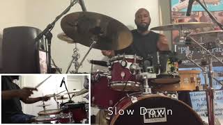 Slow Down  HER amp Marley Drum Cover [upl. by Haimirej]