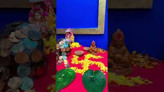 Dhanteras pujan kaise kare festival indianfestival traditional love shortsfeed youtubeshorts [upl. by Atiran]