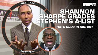 Shannon Sharpe gives Stephens AList a D 🤣  First Take [upl. by Celestine]