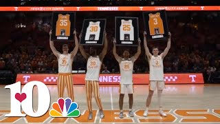 The Vols honor James Vescovi Knecht and Coyne on Senior Day [upl. by Herodias]