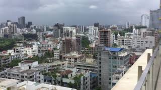 Panoramic Rooftop View Of Banani Bridge Korail Slum And Gulshan Ave Dhaka [upl. by Jt]