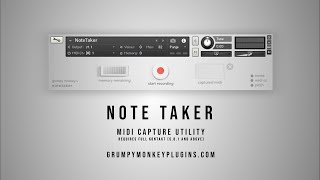 NoteTaker Midi Capture Utility [upl. by Arawaj]