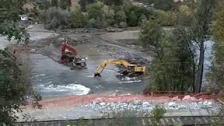 Gold Ray Dam deconstruction and demolition  Gold Hill OR [upl. by Assetan914]