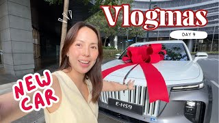 We got a NEW CAR for the family Our first FULLY ELECTRIC CAR 🎄 Vlogmas [upl. by Ahsenhoj]