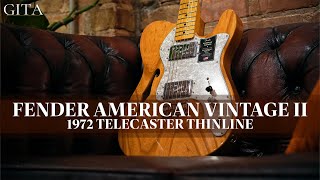 Fender American Vintage II 1972 Telecaster Thinline Demo  Guitars In The Attic [upl. by Olaznog]