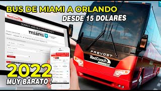 Redcoach bus de miami a orlando por 15 dolares  como ir de miami a orlando en autobus pagando poco [upl. by Llednar]