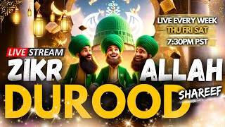 🔴 DUROOD SHAREEF  ZIKR ALLAH  LIVE With Shaykh Nurjan Mirahmadi Sufi Meditation Center [upl. by Raimondo]