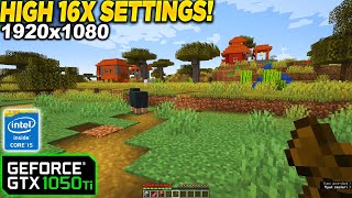 Minecraft GTX 1050 Tİ  1080p High Settings [upl. by Ardnekan]