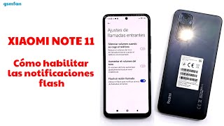 XIAOMI NOTE 11 Cómo habilitar las notificaciones flash [upl. by Whiney]