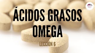 6 ÁCIDOS GRASOS OMEGA NUTRICIÓN ORTOMOLECULAR [upl. by Nemad]