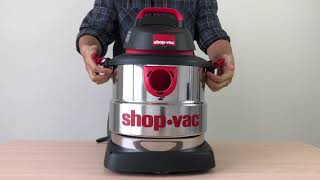 How to Change Vacuum Bags for Your Shop Vac 58 Gallon Vacuum by VEVA [upl. by Josephina474]