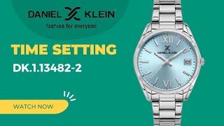 How To Set The TIME Daniel Klein DK1134822 timewatchdc [upl. by Emalee107]